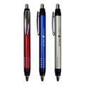 Union Printed, Elegant Clicker Metal Barrel Pens with Dotted Designs